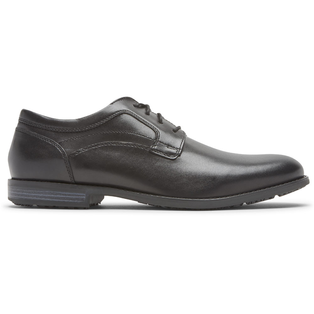 Rockport Oxfords Herr Svarta - Dustyn Plain Toe - YPBJW7291